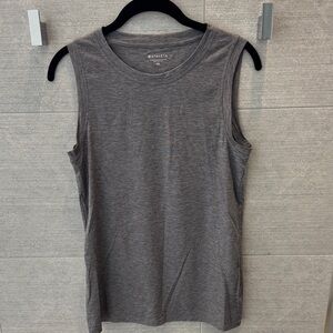 Athleta Charcoal Sleeveless Oversized Tank